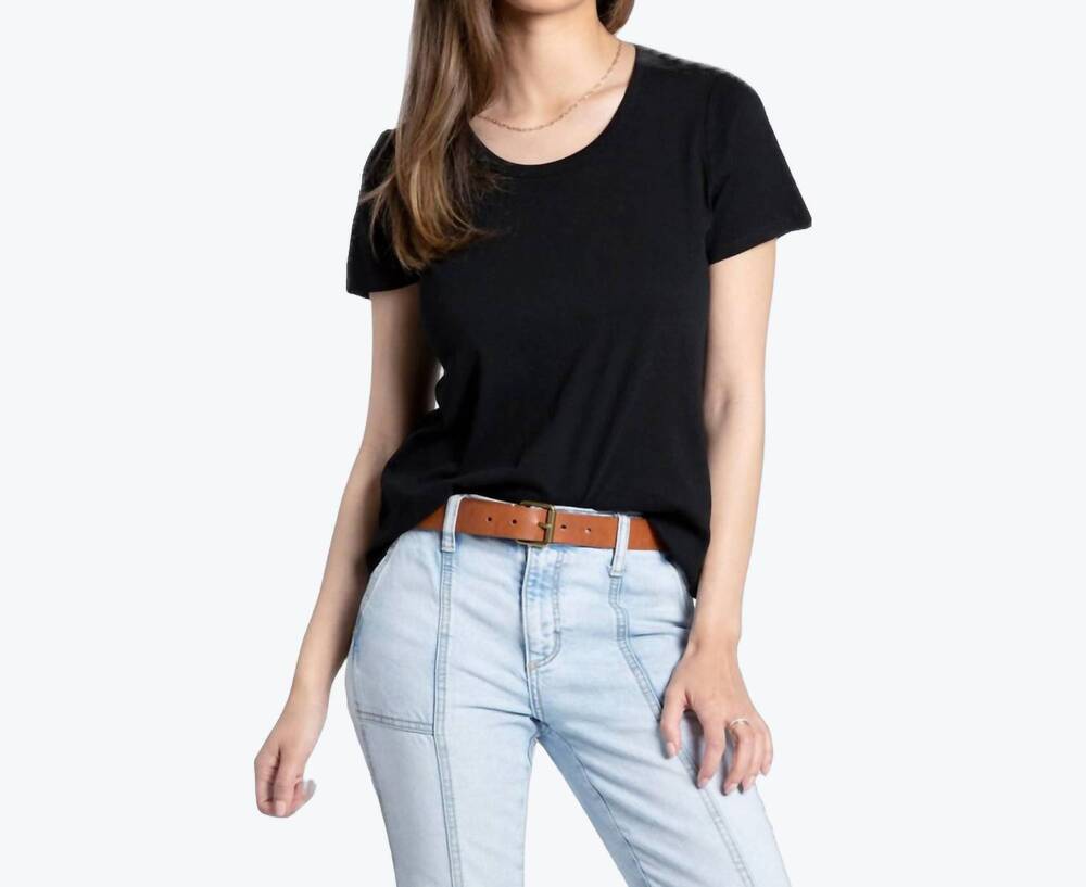 NEW THREAD & SUPPLY classic short sleeve tee in black